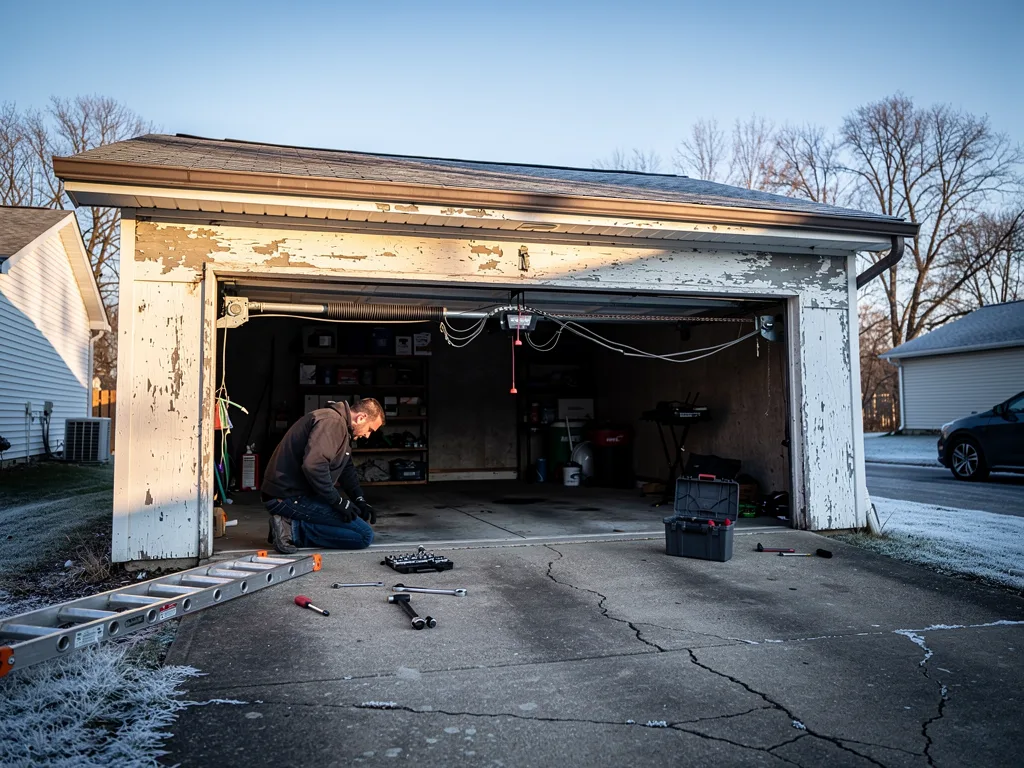 DIY vs when to call a pro for a typical garage door issue