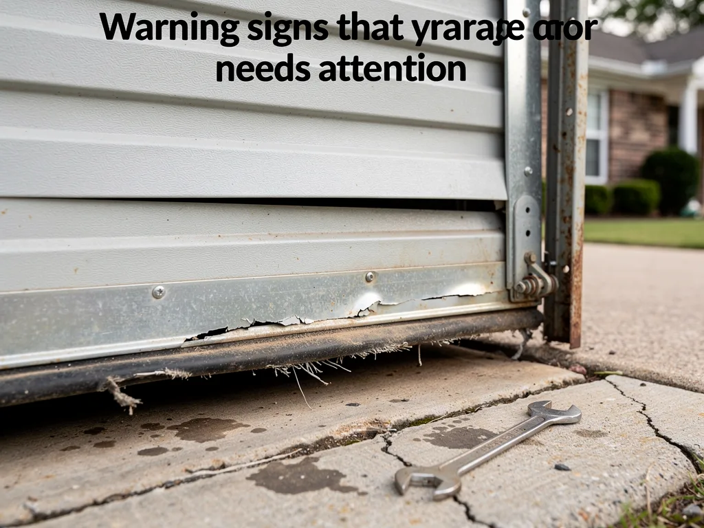 Warning signs that your garage door needs attention